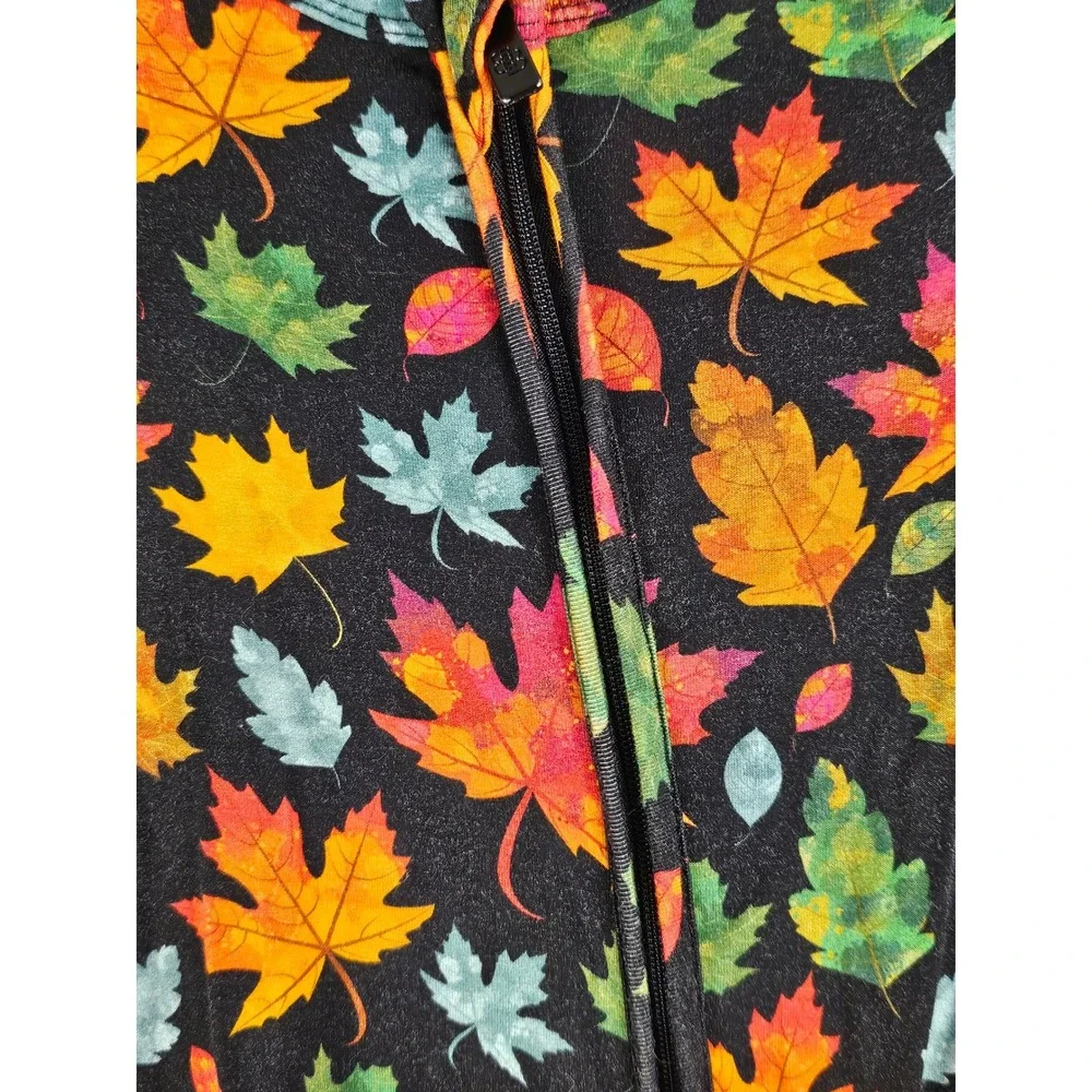 Little Bum Bums & Rose's Girls Bamboo Fall Leaf Sleeper Romper 9-12 Months